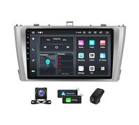 ZZPHKK Android 14 Autoradio per Toyota Avensis 3 2008-2015 con CarPlay Android Auto 2 DIN 9.5 Pollici 2K Touchscreen Stereo con GPS Bluetooth 4G WiFi DSP EQ FM/RDS Radio +Telecamera(Silver,M150CP)