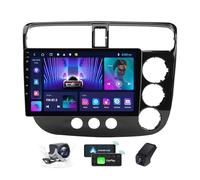 ZZPHKK Android 14 Car Radio Carplay Android Auto per Honda Civic 7 2000-2006 Bluetooth 5.0 Stereo 2 DIN con 2K Touchscreen da 9.5 Pollici RDS FM AM Autoradio DSP Comandi al Volante(RHD,M160CP)