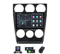 ZZPHKK Autoradio 2DIN Android 14 per Mazda 6 2004-2015 Navigazione GPS Stereo Bluetooth con 9.5 Pollici 2K Schermo/CarPlay Android Auto/Comandi al Volante/FM RDS + Camera DVR(M160CP)
