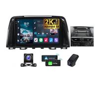 ZZPHKK Autoradio 2DIN Android 14 per Mazda 6 Atenza 3 GJ 2012-2015 Navigazione GPS Stereo Bluetooth con 9.5 Pollici 2K Schermo/CarPlay Android Auto/Comandi al Volante/FM RDS+Camera DVR(A,2K M800S)
