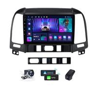 ZZPHKK Autoradio Android 14 per Hyundai Santa Fe 2 2006-2012 con Wireless Carplay e Android Auto - 9.5 Pollici 2K Touchscreen FM RDS Radio con Bluetooth 4G WiFi DSP Comandi al Volante(M150CP)