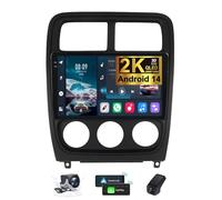 ZZPHKK Autoradio per Dodge Caliber PM 2009-2013 Android 14 Radio Bluetooth 2 DIN 9,5 Pollici 2K Touchscreen Stereo CarPlay Android Auto/4G 5G WiFi Navigatore/DSP/FM RDS + Camera DVR(2K M700S)