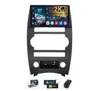 ZZPHKK Autoradio per Jeep Cherokee Commander XK 2005-2011 Android 14 Radio Bluetooth 2 DIN 9.5 Pollici 2K Touchscreen Stereo CarPlay Android Auto/4G WiFi Navigatore/DSP/FM RDS + Camera DVR(2K M200S)