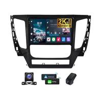 ZZPHKK Autoradio per Mitsubishi Pajero Sport 3 2016-2018 Android Radio Bluetooth 2 DIN 9.5 Pollici 2K Touchscreen Stereo CarPlay Android Auto/SWC/4G WiFi GPS/DSP/FM RDS + Telecamera DVR(2K M700S)
