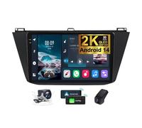 ZZPHKK Autoradio per Volkswagen Tiguan 2 MK 2016-2022 Android 14 Autoradio Bluetooth Schermo Stereo 2 DIN 10 Pollici 2K Touchscreen Radio CarPlay Android Auto/DSP/FM RDS Retromarcia DVR(2K M800S)