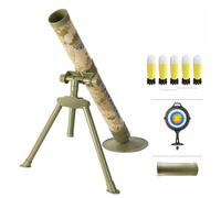 ZZPXMY Mortar Launcher Playset per 6 - 12 anni, Soft Foam Rocket Kids Play Set con 5 conchiglie in schiuma di sicurezza per ragazzi e ragazze (cinque ciotole gialle)