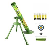 ZZPXMY Mortar Launcher Playset per 6 - 12 anni, Soft Foam Rocket Kids Play Set con 5 conchiglie in schiuma di sicurezza per ragazzi e ragazze (cinque ciotole verdi)