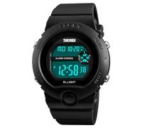 ZZPXMY Orologio Sportivo Digitale All'aperto Orologio Tempo Degli Uomini Retroilluminazione LED/Sveglia/Data Impermeabile Tempo Libero Luminoso Stop Orologio Sveglia Semplice (Nero)