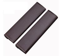 ZzQyy 2Pcs Auto Copri Cintura di Sicurezza, per Nissan Navara Terra Null Teana Murano March Bluebird, Copri Cintura Sicurezza per Auto Rimovibile Auto Imbottiture,B-Brown