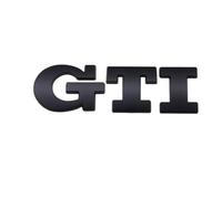 ZZRSXZSR Auto Anteriore Posteriore Logo Adesivo per VW Polo Golf 6 7th Generation GTI,Cofano e Baule 3D Decorazione Emblema Decorativi Esterno Accessori, Rear Black