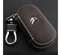 ZZRSXZSR Porta Chiavi con Logo Marchi Auto per Citroen C1 C2 C3 C4 C5 C6 C3-XR C4X C5X,Portachiavi in Metallo epossidico Auto Portachiavi con Anelli Accessori,Red