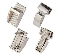ZZSRJ 1 pzMetal Press Push Lock Bag Valigetta Spring Lock Snap Decorativi Chiusure Chiusura Artigianale in Pelle Accessori Hardware Fai da Te (Color : Silver)