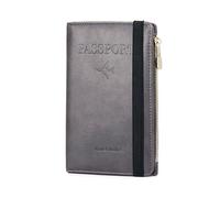 ZZTWER Custodie per passaporto Portapassaporto da viaggio, borsa for passaporto multifunzionale, porta carte RFID, portafoglio portapassaporto leggero e compatto for una conservazione sicura