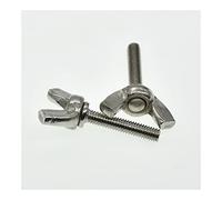 ZZTWER M3 M4 M5 M6 M8 M10 DIN316 Butterfly Bolt 304 Ala in Acciaio Inox Bullone Bullone for Pollice a Spillo a Vite for Artiglio Stringa a Mano Viti Screw (Dimensions : M4-8mm(10pcs))