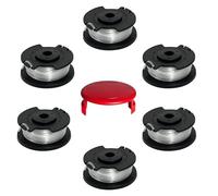 Zzunkn Spool di ricambio per Einhell GE-CT 18/28 Li and GE-CT 18/28 Li TC, accessori in nylon, lunghezza 4,9 m, diametro 1,6 mm (6 spool + 1 cap)