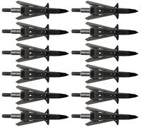 ZZUUS 3 Pezzi / 6 Pezzi / 12 Pezzi Killzone Broadheads 2-Blade 100Gr Arrowheads Ricurvo Compound Bow Hunting And Target-Argento_12 pz