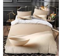 ZZVRMCYLD Ciotola minimalista 3D Stampa Coperta Letto 3pz Microfibra Resistente Design astratto moderno Coperteletto 2 federe Leggera Arredo Camera Bambini Double（200x200cm）