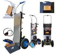 ZZwansuGE Carrello Elettrico per Scale, Portata 400 kg, Motore Brushless da 1200 W | Batteria Rimovibile da 48V 36Ah | 2 velocità, con Portapacchi Pieghevole, per Salire Le Scale