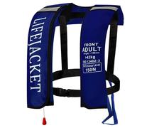 ZZwansuGE Gilet per Sport Acquatici per Adulti, Giubbotto di Salvataggio da Pesca Autogonfiabile, con Fischietto E Foglio Luminoso, Attivazione Rapida 3-5 Secondi,F-Manual