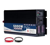 ZZwansuGE Inverter di Potenza, Inverter A Onda Sinusoidale Pura per Casa E Auto (1600W-8000W), 12 V/24 V/48 V/60 V A 220 V, con Presa Ca da 1/2 + Display LED, per Camper, Barca, Campeggio,5000W-12V