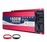 ZZwansuGE Inverter di Potenza, Inverter A Onda Sinusoidale Pura per Casa E Auto (1600W-8000W), 12 V/24 V/48 V/60 V A 220 V, con Presa Ca da 1/2 + Display LED, per Camper, Barca, Campeggio,1600W-24