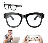 ZZwansuGE Occhiali Intelligenti con Fotocamera AI da 500W, Traduzione + Controllo Vocale + WiFi Bluetooth, Occhiali Intelligenti per La Traduzione con App, per Ascoltare Musica, Parlare, Tradurre,A