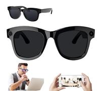 ZZwansuGE Occhiali Intelligenti con Fotocamera AI da 500W, Traduzione + Controllo Vocale + WiFi Bluetooth, Occhiali Intelligenti per La Traduzione con App, per Ascoltare Musica, Parlare, Tradurre,B