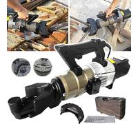ZZwansuGE Piegatrice Elettrica per Barre d'Acciaio da 1200W, (Piegatura + Raddrizzatura), Piegatura di Barre d'Acciaio Fino A 8-22mm/16-25mm/16-28mm di Diametro, Angolo di Piega: 0-90° 25E