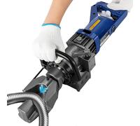 ZZwansuGE Piegatrice Idraulica per Barre D'Armatura (0°-130°), Piegatrice Portatile per Barre D'Armatura da 16 mm (5/8"), Motore in Rame Puro da 900W, con Bulloni di Posizionamento