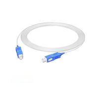 ZZWFMW Cavo in Fibra Ottica Trasparente for Interni SC UPC G657A2 Linea di Estensione Domestica con Ponticello monomodale Invisibile(3m 5pcs No Drum)