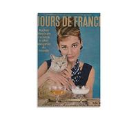 ZZXCHG Pittura di opere d'arte su tela 40x60cm Audrey Hepburn su Poster Canvas Wall Art Room Immagini per Camera da letto Regali Decor Senza Cornice