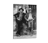 ZZXCHG Pittura di opere d'arte su tela 60x80 Butch Cassidy e The Sundance Kid Movie Paul Newman e Robert Redford Canvas Wall Art Soggiorno Poster Camera da letto Decor Painting Senza Cornice