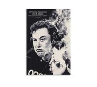 ZZXCHG Quadro Su Tela 30x50cm Elon Musk Art Poster e Wall Art Picture Print Modern Family Room décor Senza Cornice