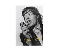ZZXCHG Quadro su Tela Canvas Immagini 60x80 Mick Jagger Tela decorativa Wall Art Soggiorno Poster Camera da letto Senza Cornice