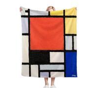 ZZXHG Coperta Plaid Matrimoniale in Pile 150x200, Quadrati Colorati, Coperta Plaid Divanoin di Flanella in Microfibra, Coperta Termica Letto Matrimoniale Copridivano per Adulti