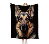 ZZXHG Coperta Plaid Matrimoniale in Pile, Pastore Tedesco, Coperta Flanella Letto Matrimoniale 240 x 260, Copridivano in Microfibra Morbida, Coperta Termica per Plaid Divano Copriletto_2060a