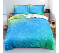 ZZXHG Copripiumino Una Piazza e Mezza 200 x 200 cm Arcobaleno Sfumato-B116 | Ideale Come Regalo per Un Amico, Stampa Digitale Biancheria da Letto, Copripiumone con e Cravatte, 2 Federe 50x80 cm
