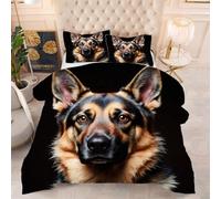 ZZXHG Trapunta 4 Stagioni in Cotone | Pastore Tedesco, Piumino Alternativo Morbido, Ideale per Tutto l'Anno, con 2 Federe, per Adulti, 150x200 cm_2057a