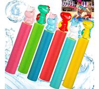 ZZXLOPEZ Pistola ad Acqua Giocattolo per Bambini, 6 Pezzi Pistole ad Acqua, Pistole ad Acqua per Bambini e Adulti, Pistole ad Acqua Giocattolo per Estivi All'aperto Giocattoli Piscina Spiaggia Estate