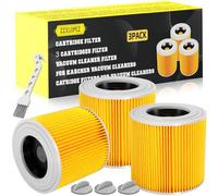 ZZXLOPEZ Set di 3 Aspirapolvere Filtro, Filtri a Cartuccia, Filtri per Aspirapolvere Kärcher [WD3, WD2, WD1, MV3, MV2, A, K, KNT, NT, SE], Filtro di Ricambio per Aspirapolvere 6.414-552.0/64145520