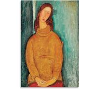 ZZYGGN GMGSW Amedeo Modigliani《Ritratto》Arte della parete su tela Amedeo Modigliani Poster e stampe Amedeo Modigliani Quadro per la decorazione della parete domestica 40x55cm senza cornice