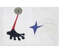 ZZYGGN GMGSW Famoso poster di Joan Miro《La stella》Arte murale Surrealismo Joan Miro Stampe Pittura su tela d'epoca per la decorazione della parete domestica Immagine 70x50cmx1 senza cornice