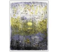 ZZYGGN GMGSW Famoso Zao Wou Ki《Foresta Perduta》Tela di Arte della Parete Stampe Retrò Zao Wou Ki Poster Pittura Astratta per Soggiorno Picture Decor 60x80cm Senza Cornice