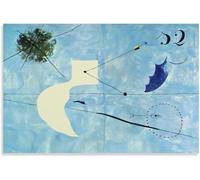 ZZYGGN GMGSW Joan Miro Poster Astratto《Siesta》Arte Murale Surrealismo Joan Miro Stampe Vintage Tela Pittura per Home Wall Decor Picture 70x50cmx1 Senza Cornice