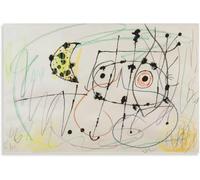 ZZYGGN GMGSW Joan Miro Surrealismo Poster《Senza titolo 5》Arte della parete Astratto Joan Miro Stampe Pittura su tela estetica per Home Decor Picture 70x50cmx1 senza cornice