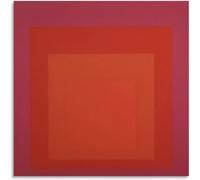 ZZYGGN GMGSW Josef Albers《Quadrato sfumato》Poster Josef Albers Tela Arte della parete Josef Albers Stampe Geometria Pittura per Home Decor Picture 40x40cm senza cornice