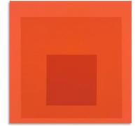 ZZYGGN GMGSW Josef Albers《Quadrato sfumato》Poster Josef Albers Tela Arte della parete Josef Albers Stampe Geometria Pittura per Home Decor Picture 40x40cm senza cornice