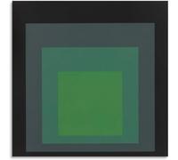 ZZYGGN GMGSW Josef Albers《Quadrato sfumato》Poster Josef Albers Tela Arte della parete Josef Albers Stampe Geometria Pittura per Home Decor Picture 40x40cm senza cornice