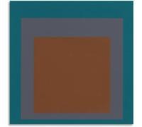 ZZYGGN GMGSW Josef Albers《Quadrato sfumato》Poster Josef Albers Tela Arte della parete Josef Albers Stampe Geometria Pittura per Home Decor Picture 40x40cm senza cornice