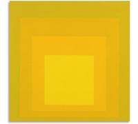 ZZYGGN GMGSW Josef Albers《Quadrato sfumato》Poster Josef Albers Tela Arte della parete Josef Albers Stampe Geometria Pittura per Home Decor Picture 40x40cm senza cornice